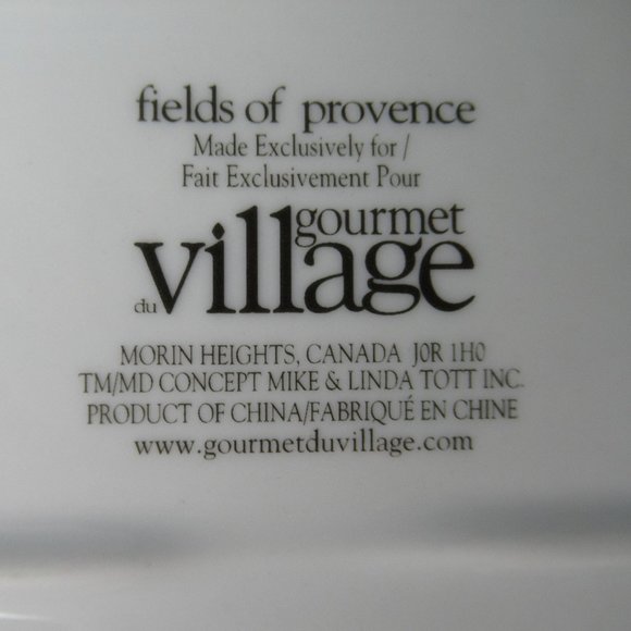 Porcelain Rectangular Serving Platter Fields of Provence by Gourmet Village - Picture 10 of 11